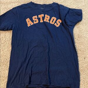 Fanatics Kids Navy and Orange Astros Tee